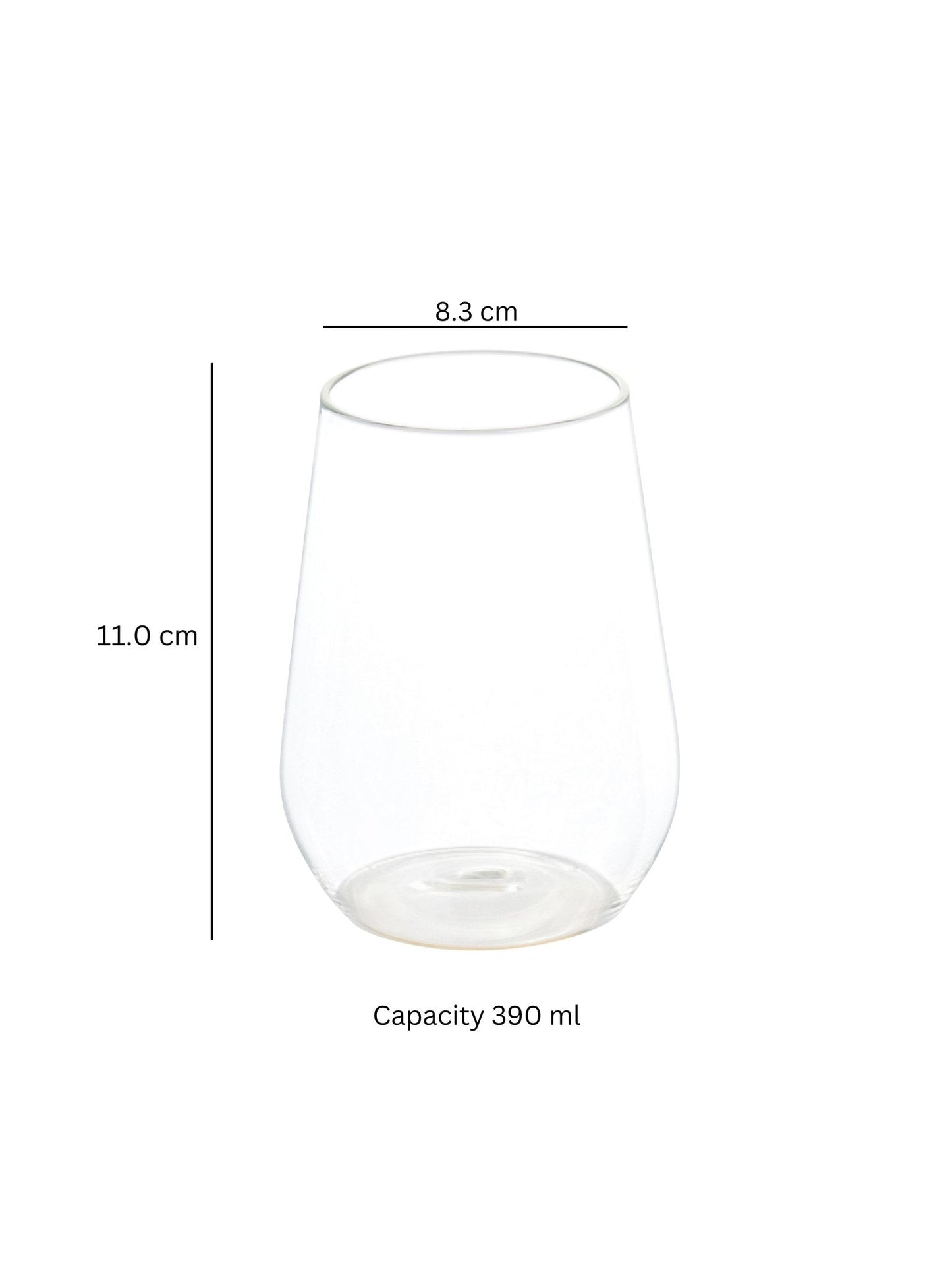 borosilciate Prism Twist Juice Glass - Borotechheight : 110 mm diameter: 83 mm ml capacity : 390 ml4TransparentBorotech