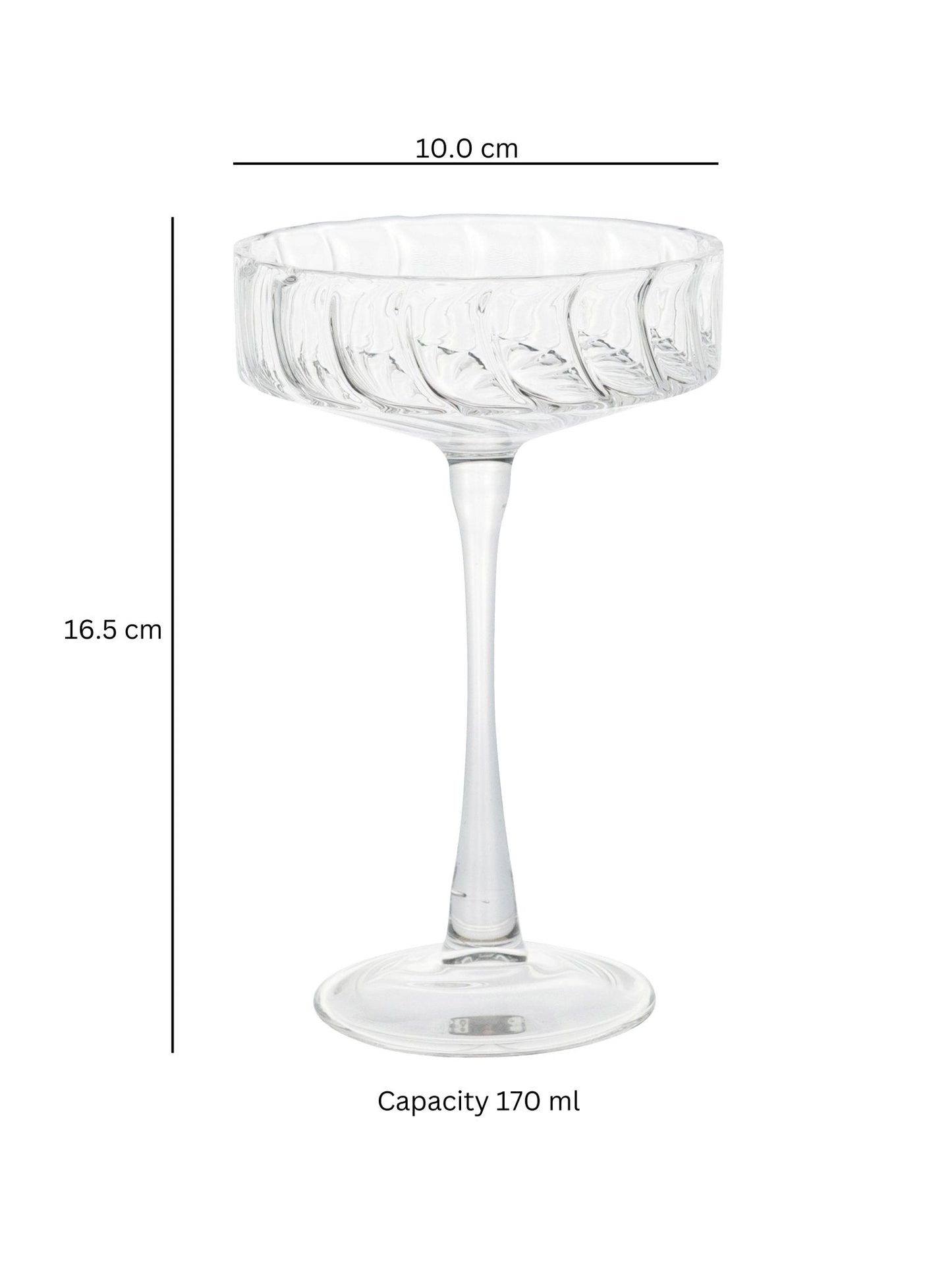 Borosilicate Bloom Coupe - Borotechheight : 165 mm diameter: 100 mm ml capacity : 170 ml2TransparentBorotech