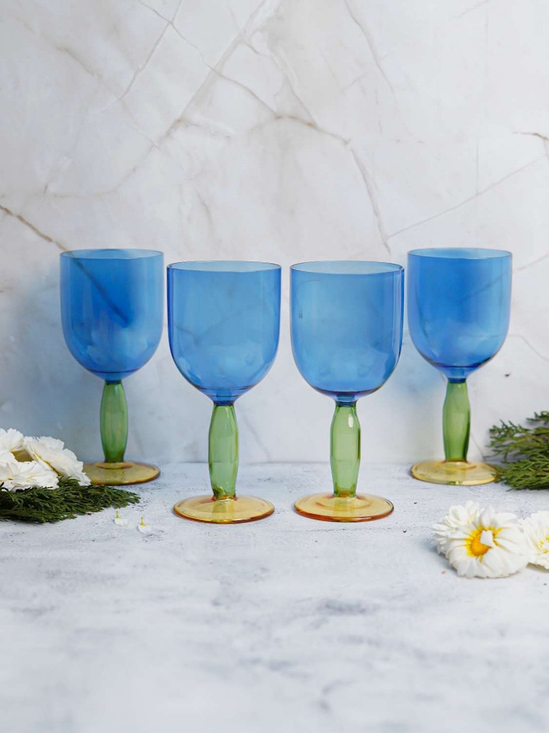 Borosilicate Bubble Stem Wine Goblets - Borotechheight : 175 mm diameter: 80 mm ml capacity : 280 ml4BlueG - 161B