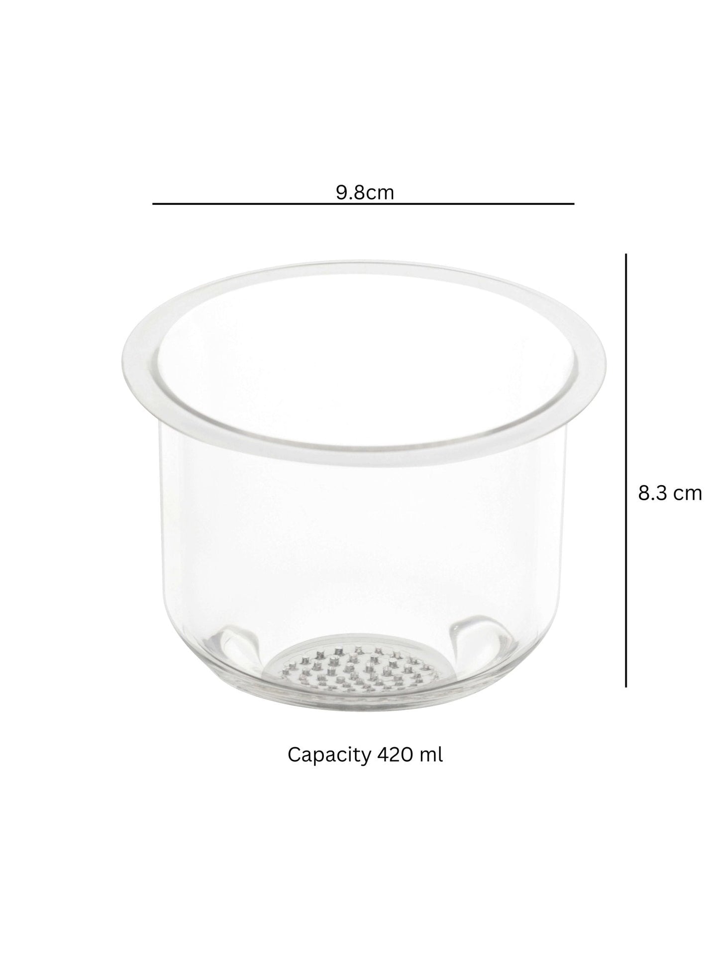 borosilicate Infusion Brew Tea Mug - Borotechheight : 105 mm diameter: 80 mm ml capacity : 350 ml1transparentBorotech