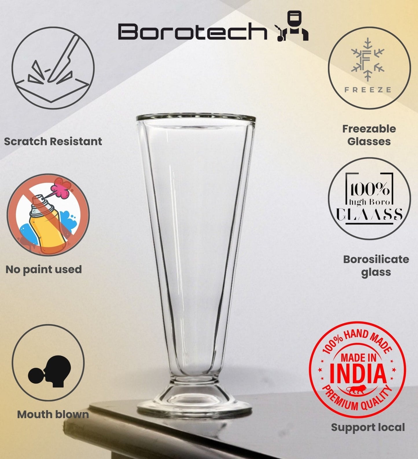 Freezable Pilsner Glass - Borotech2Borotech