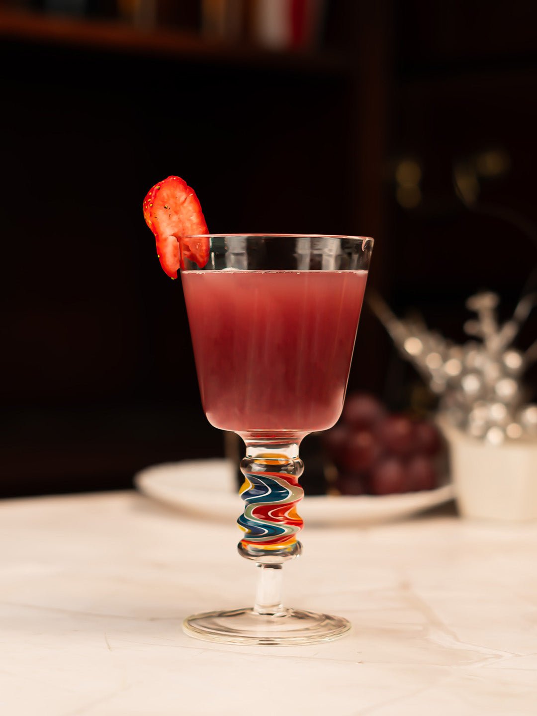 Aurora Wigwag Wine Goblet - Borotechheight : 160 mm diameter: 80 mm ml capacity : 180 ml2TransparentBorotech