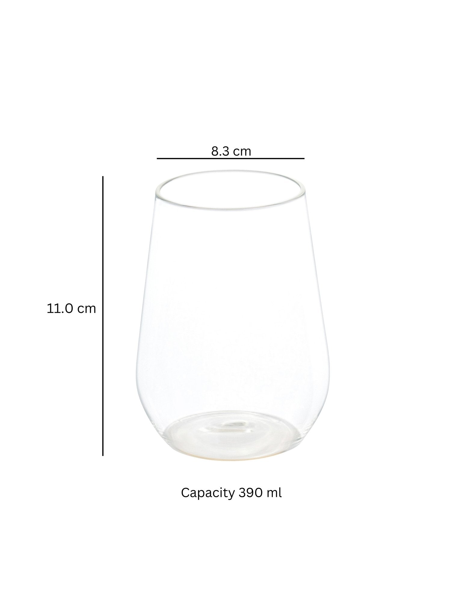 borosilciate Prism Twist Juice Glass - Borotechheight : 110 mm diameter: 83 mm ml capacity : 390 ml4TransparentBorotech
