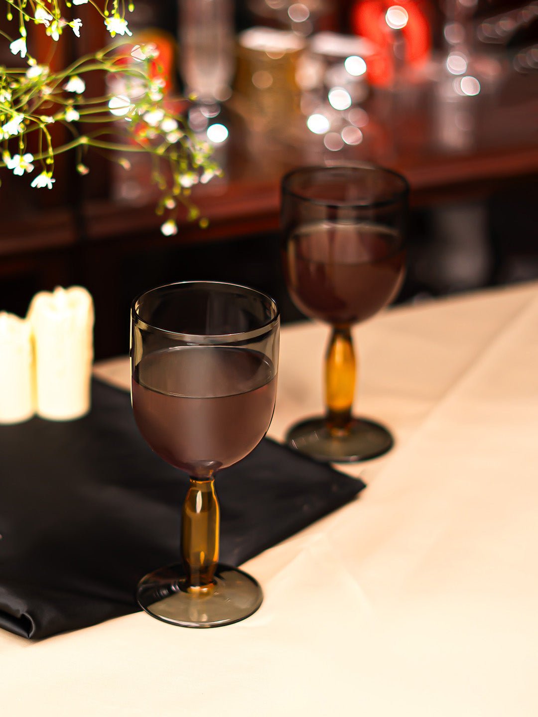 Borosilicate Bubble Stem Wine Goblets - Borotechheight : 175 mm diameter: 80 mm ml capacity : 280 ml2BlueBorotech